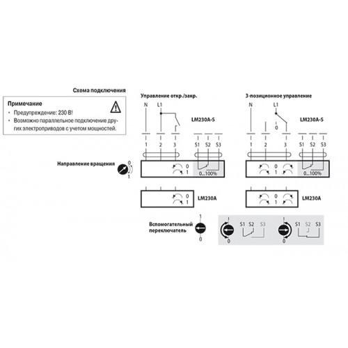 Belimo lm230a схема подключения